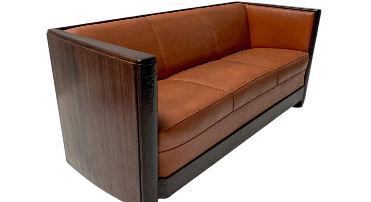 Art Deco Amsterdamse School Bench by Daniêl van Dorp for Gebroeders Reens